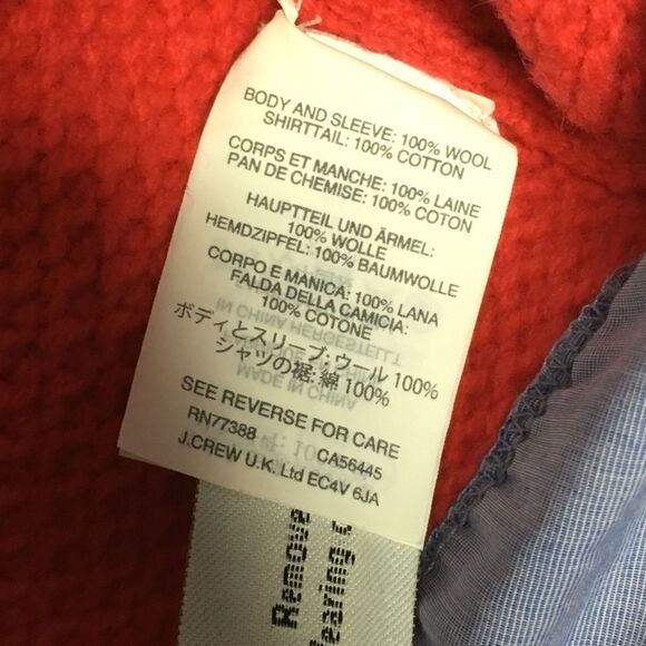 J. Crew Sz XS Lambswool Shirttail Sweater - Picture 6 of 8